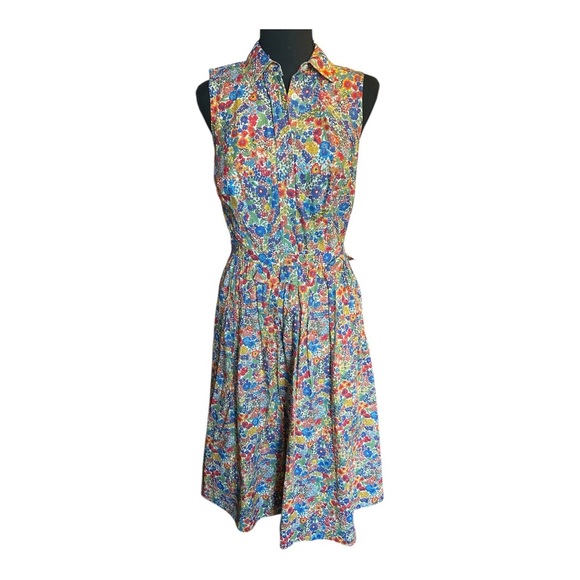 J. Crew Dresses & Skirts - J Crew Liberty Fabric Women Floral Sleeveless Dress Size 2
